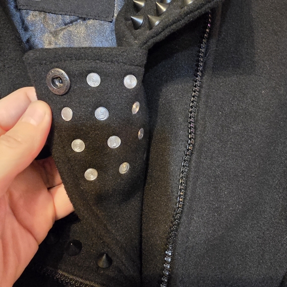 Vixxsin Women's Studded moto style coat size L - Picture 13 of 13